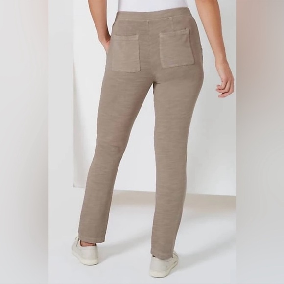 J. Jill Garment Dyed Light Mocha Slim Leg lounge Pants size large - Picture 3 of 8